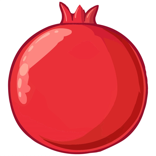 Pomegranate Classroom Fruit Transparent Sticker